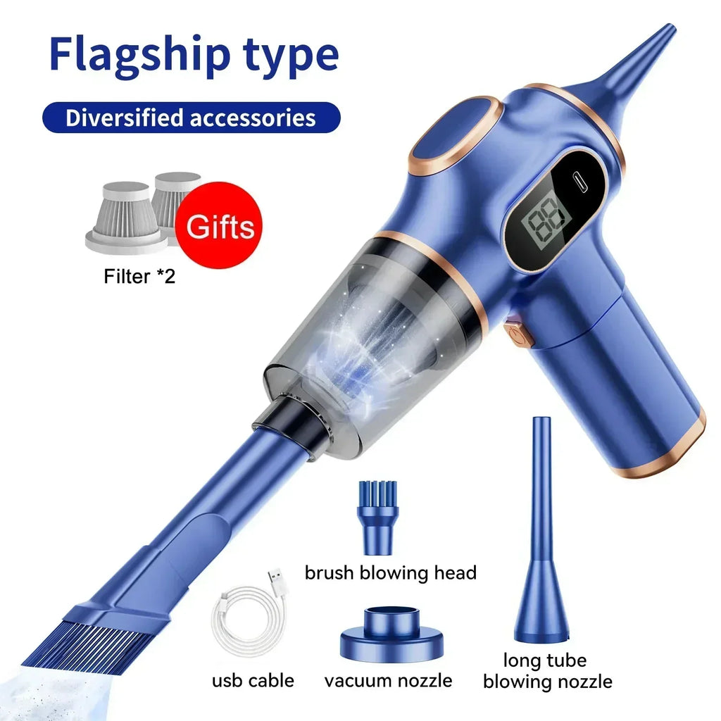 Xiomi 9500000Pa Handheld Wireless Vacuum Cleaner Cordless Portable Cleaning Versatile Home and Car Use Bigsuction Vacuum Cleaner Blue 2 Pcs Filter Magic Electronics S6e11a28a79bb4693ad89a75657944a17b Blue 2 Pcs Filter