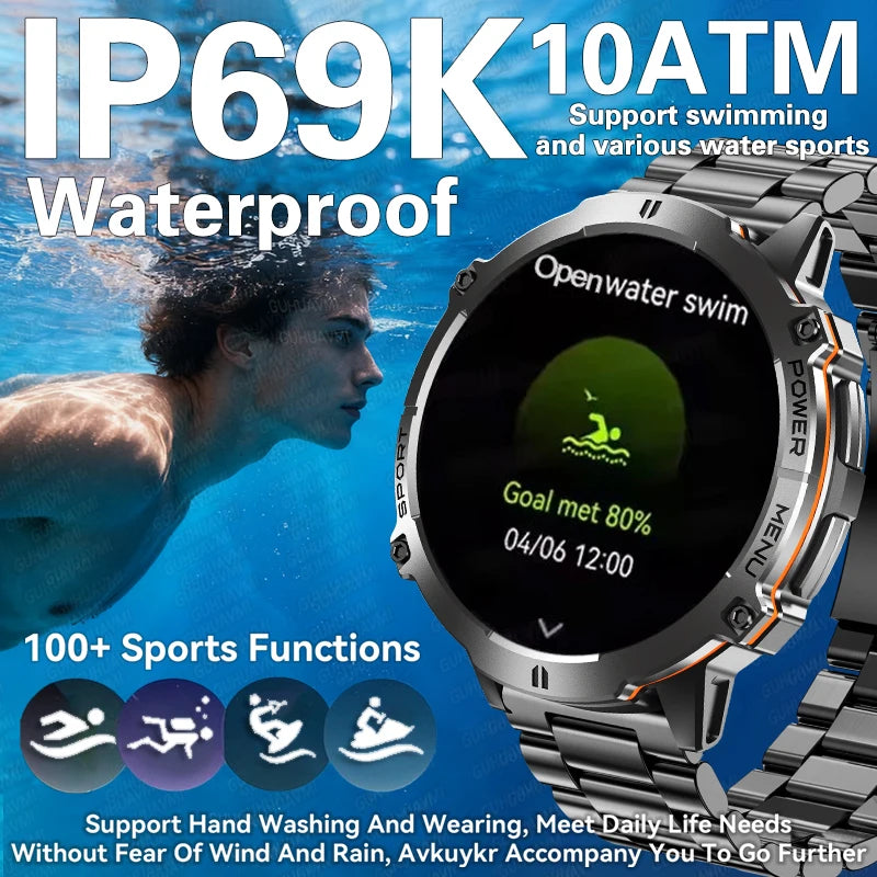 2025 Original TANK X3 Ultra 1000mAh Battery Smart Watch Men GPS Outdoor Sports Fitness Smartwatch 10ATM Waterproof Swim Watches Magic Electronics S6e950ef56e3549cf91e58b19455186b1v