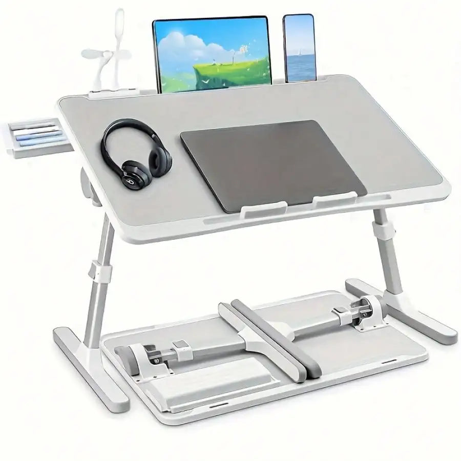 Adjustable Height And Angle Folding Desk, Home Office Computer Desk, Portable Laptop Desk Foldable Laptop Bed Tray Desk Magic Electronics S6fa1fa223e30461c8a3b24315c8c13b0E