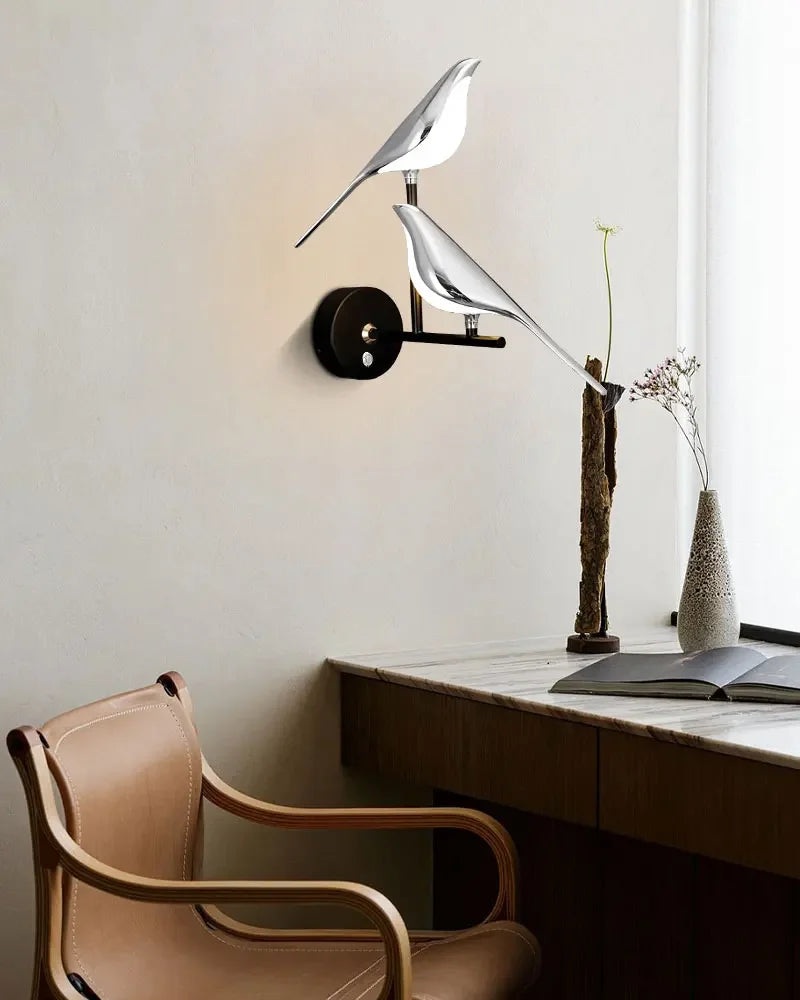 LED Gold Silver Magpie Bird Pendant Light Chandelier for Bedroom Living Room Indoor Hanging Lamp AC110v 220v Drop Shipping Magic Electronics S6ff8db6250224149bf956e177c8dcd9dV