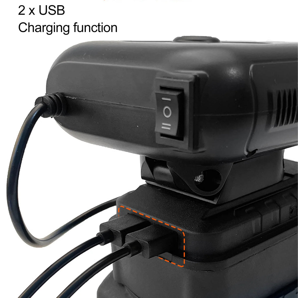 Battery Powered Heater Fast Heating Low Noise Electric Small Space Heater 2xUSB Compact 2 Temperatures for Dorm Home Car Magic Electronics S705c84820cf649c6a78eb1e53086b49aT
