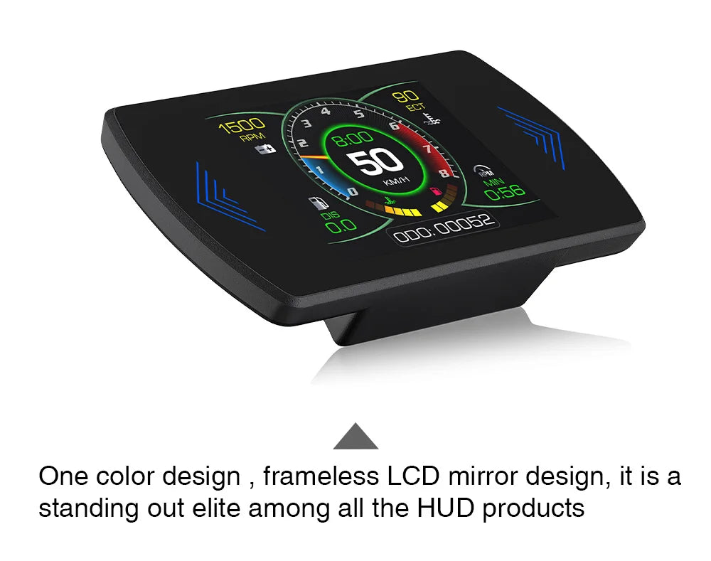 Multi-functions P12S Car HUD Head Up Display OBD2 On-board Computer Water Temp Fuel Consumption LCD Digital Speedometer Gauge Magic Electronics S709893c2bd5d433b9d91b053f58de61cK