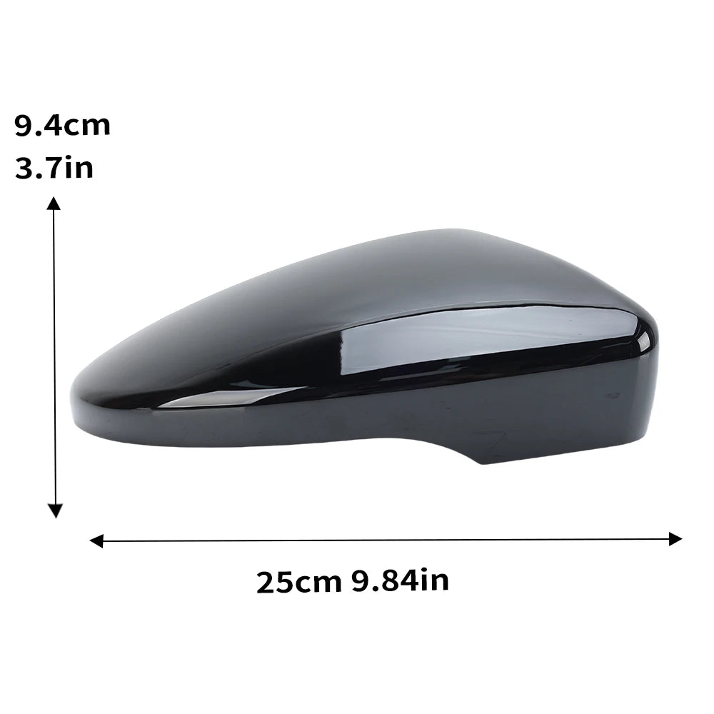 Rearview Mirror Cover Cap For Volkswagen Scirocco Beetle CC EOS Passat 2009 2010-2017 Painted Black With Buckle Car Accessories Magic Electronics S72182be606414eadb5dacee883e71ca57