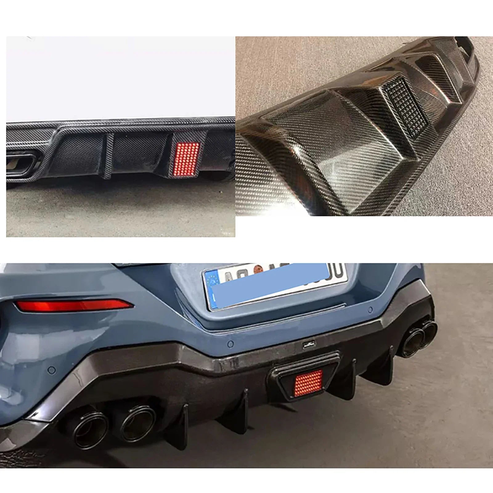 F1 Brake Light Rear Automotive Tail 3rd Stop Lamp Red Formula 1 Rear Fog Light with Flashing Warning Signal for SUV Motorcycle - Magic Electronics