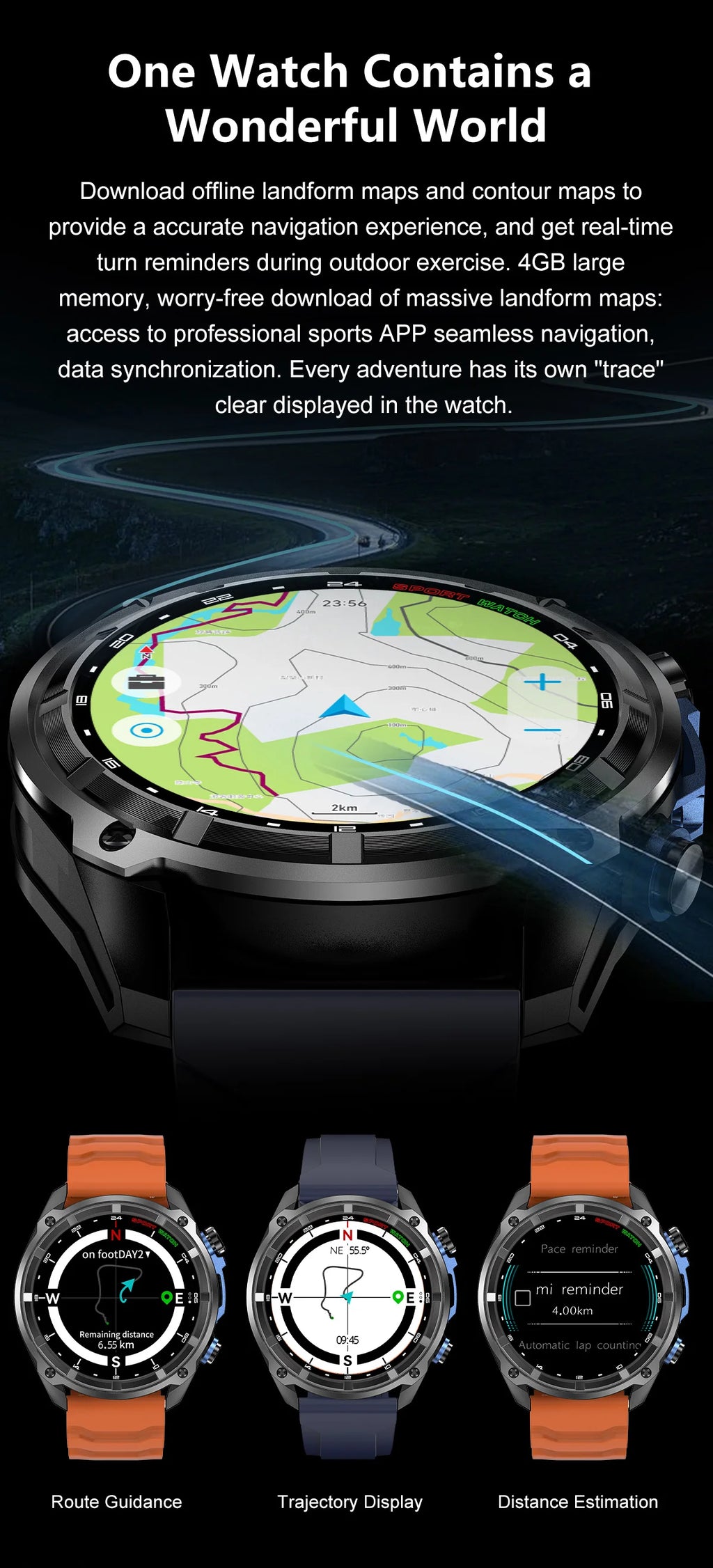 2026 New T-REX Pro Dual-Band AGPS Smartwatch Built-in Offline Map 10ATM Waterproof 30-Days Battery Compass Men Militray Watches - Magic Electronics