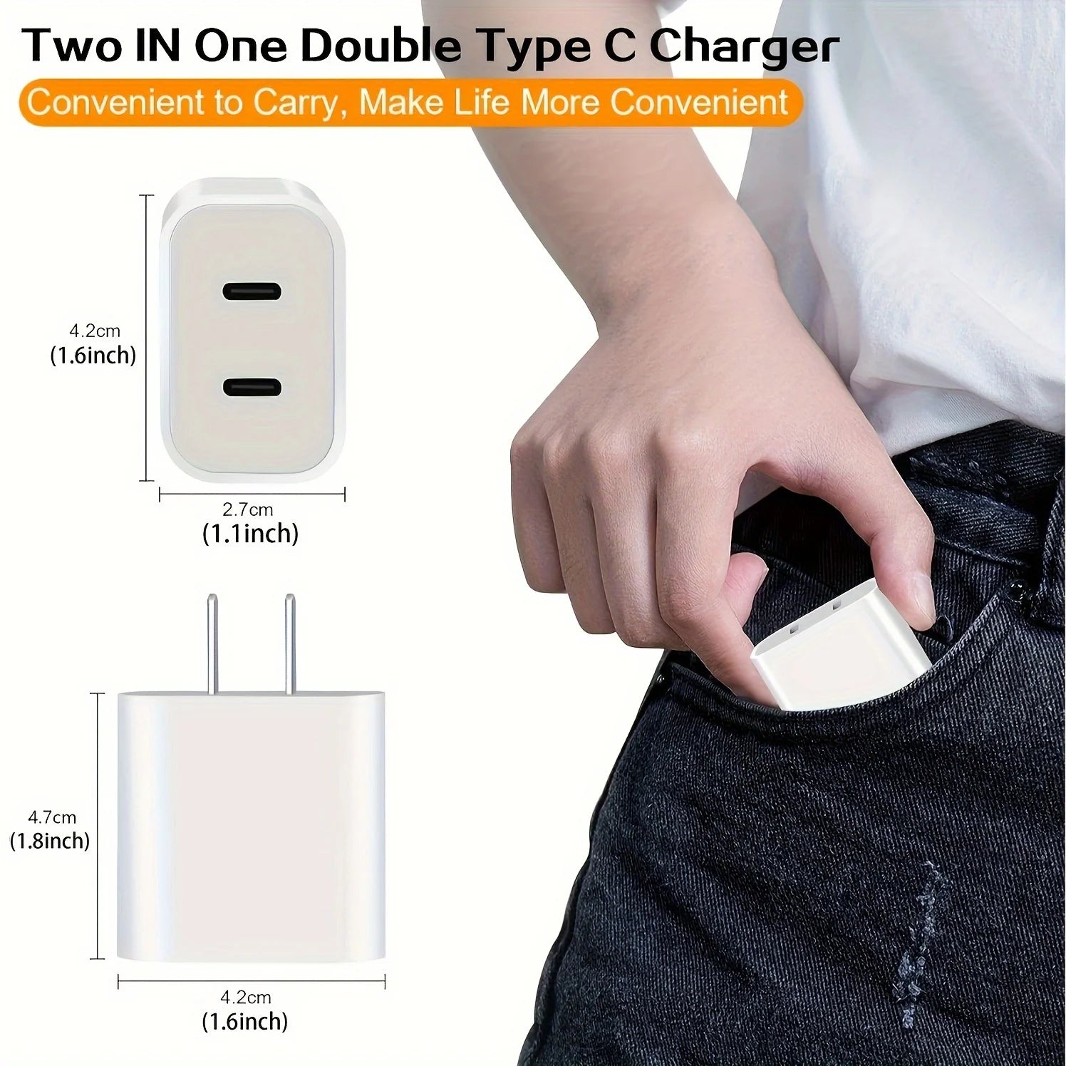 For IPhone16 Fast Charging, 20W Dual Port USB C Charger With 10FT USB C Fast Charging Cable For IPhone 15 Pro Max/15 Pro/15 Plus - Magic Electronics