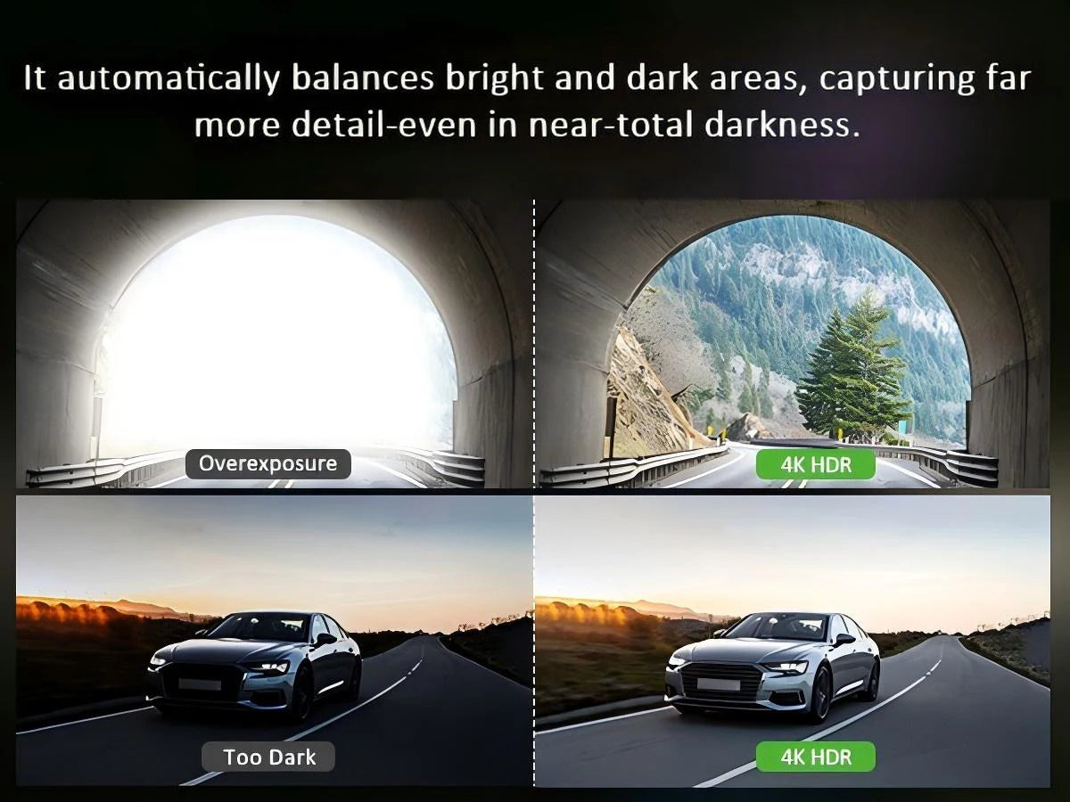 Dash Cam for cars 4K UHD Recording Front Rear Car Camera HDR Night Vision Recorder Built in Wi-Fi 24H Parking Mode APP Monitor Magic Electronics S757a2829818b4567839b785891a5e874r