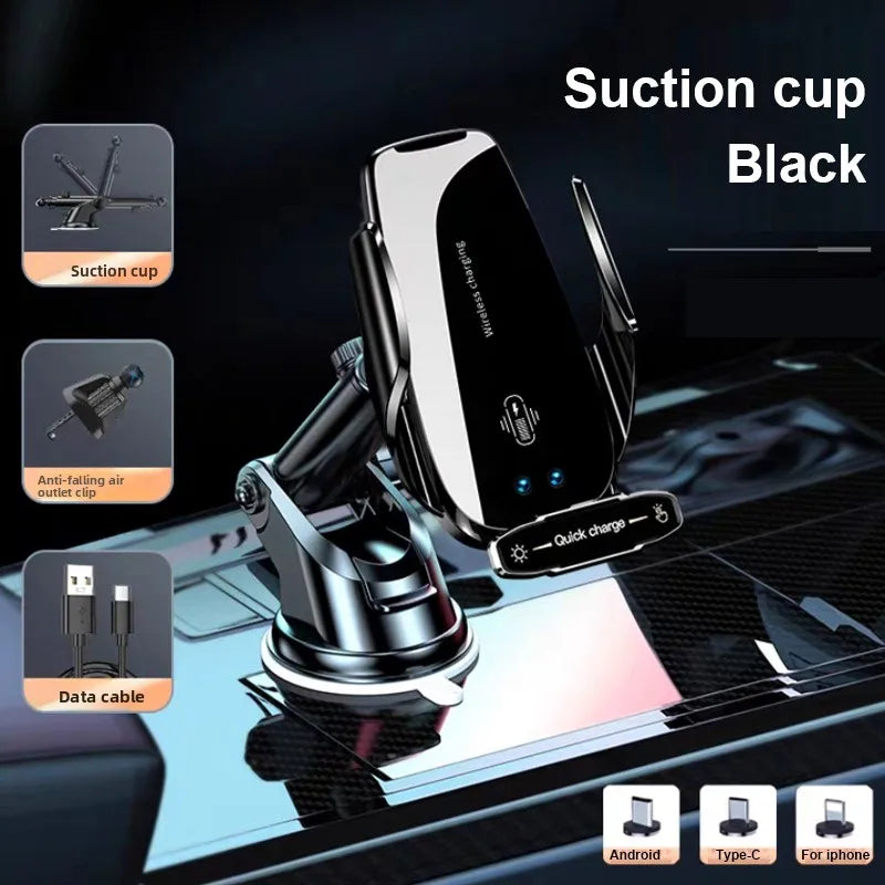 Wireless Charger For Car Mobile Cell Phone Holder Support For Mobile Car Mount Automotive Electric Induction Auto Clamping Suction Cup Black Magic Electronics S758955c558fc4e41ae303931e0292129r Suction Cup Black