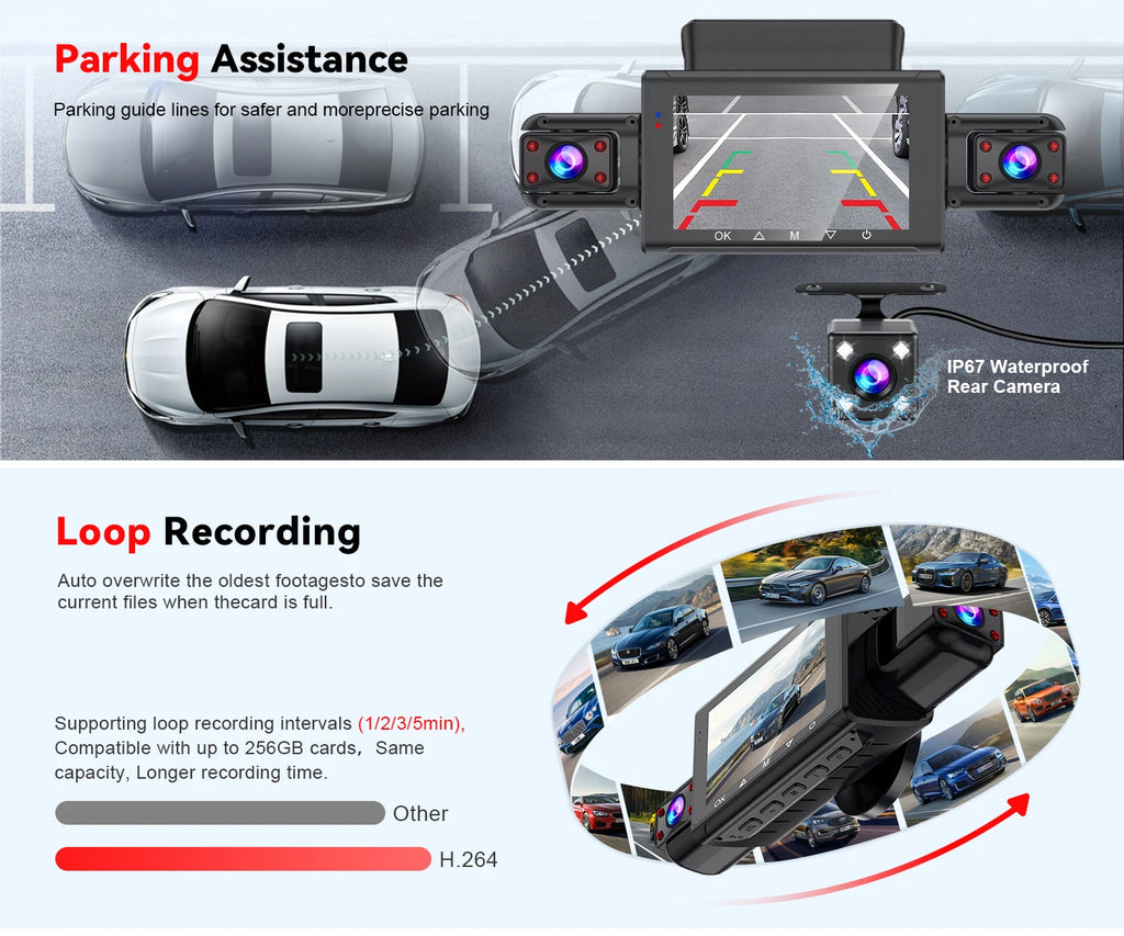  Dashcam for cars 4 Channel Black Box WiFi Driving Camera FHD 1080P Night Vision Loop Recording 24H Parking Mode car accessorie Magic Electronics S75966b6efa79412e9e2a76f873b45e37c