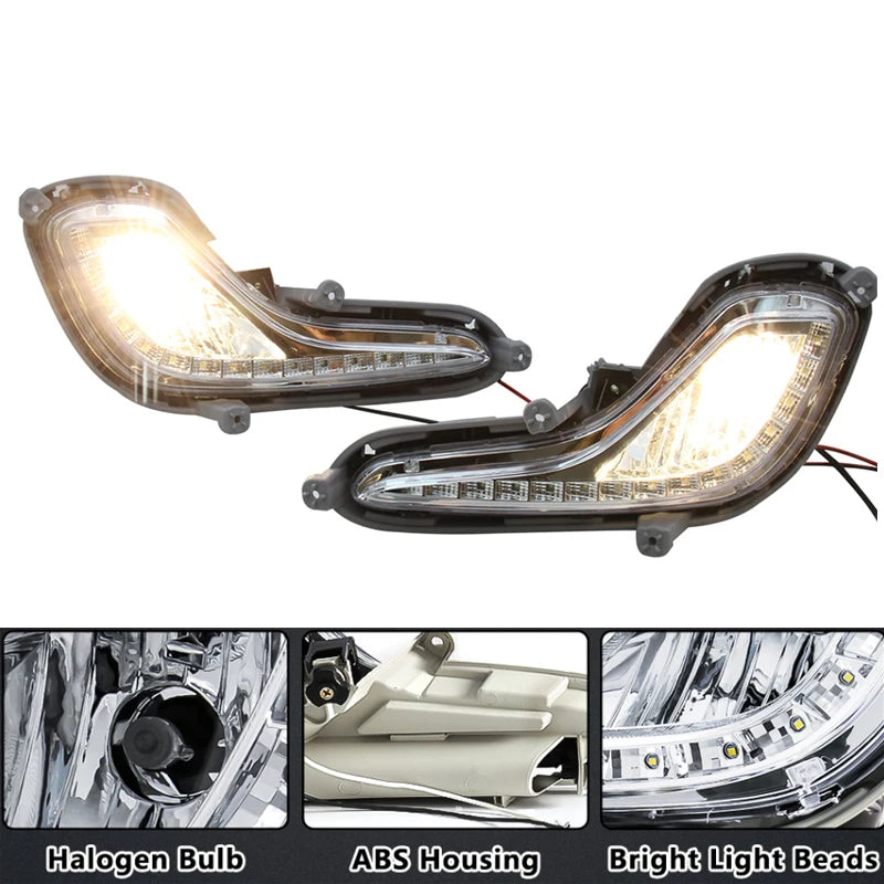 DRL LED Daytime Running Light Fog Lamp For Hyundai Accent 2012 2013 2014 2015 2016 2017 Car Auto Headlight Waterproof Daylights Magic Electronics S75aa86ced89f48e3bffaab6973f40ce3K
