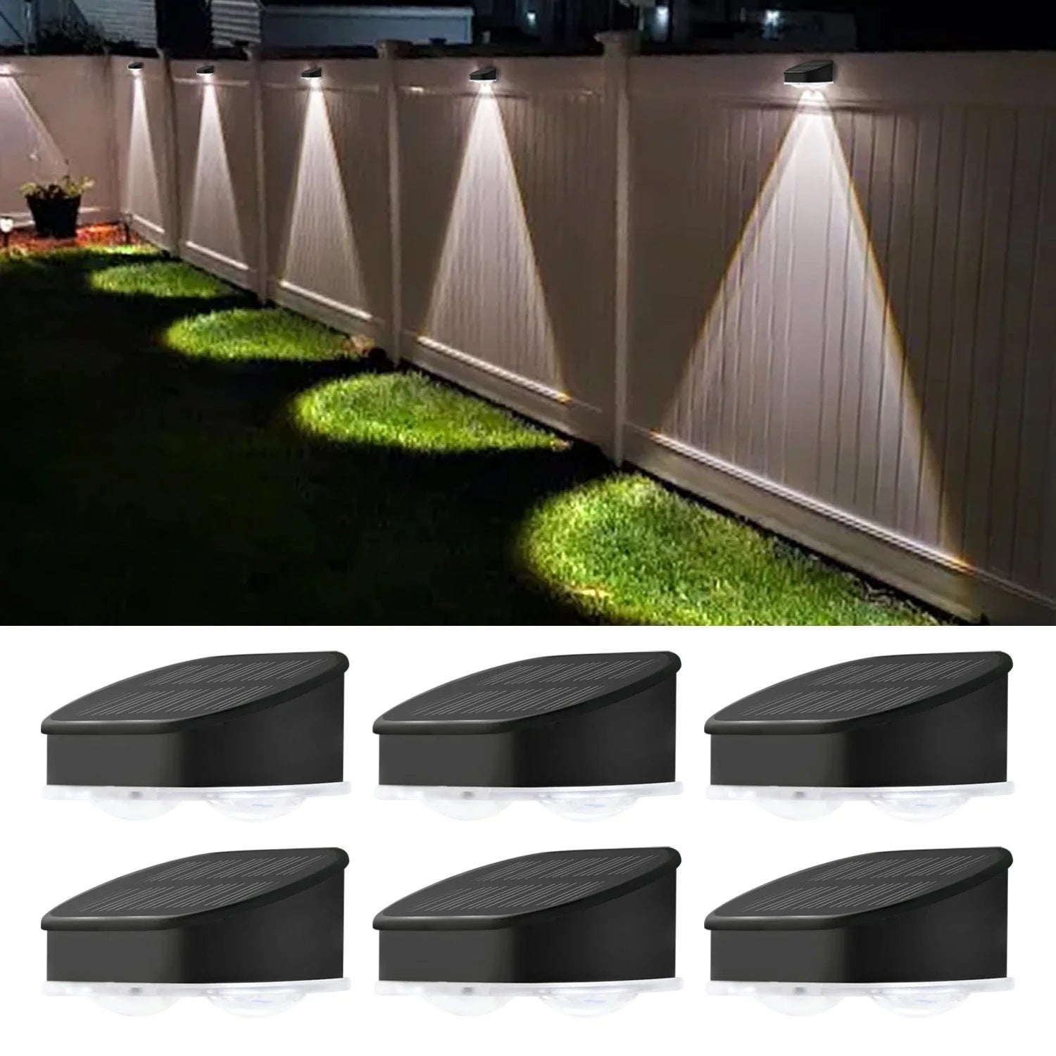 Solar LED Light Outdoor Waterproof Garden Decor Solar Powered Lamp Super Bright Villa Door Number Balcony Sunlight Wall Lighting - Magic Electronics