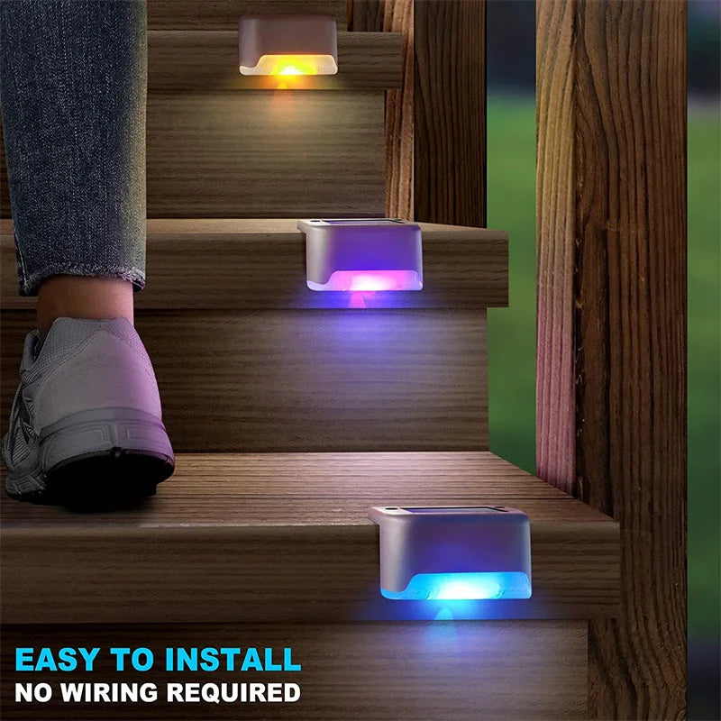 2/4/8/16 Pack Solar Deck Lights LED Waterproof Outdoor Solar Powered LED Step Lights For Decks Stairs Patio Yard Garden Decor - Magic Electronics