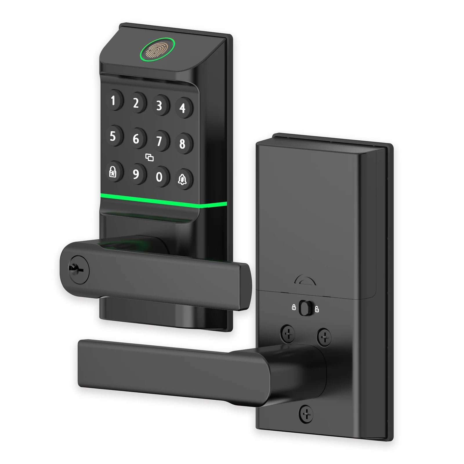 Viladepot Smart Lock Fingerprint Door Lock TYPE-C Interface App Control Passcode Unlock Electronic Touchscreen Keypad Handle - Magic Electronics