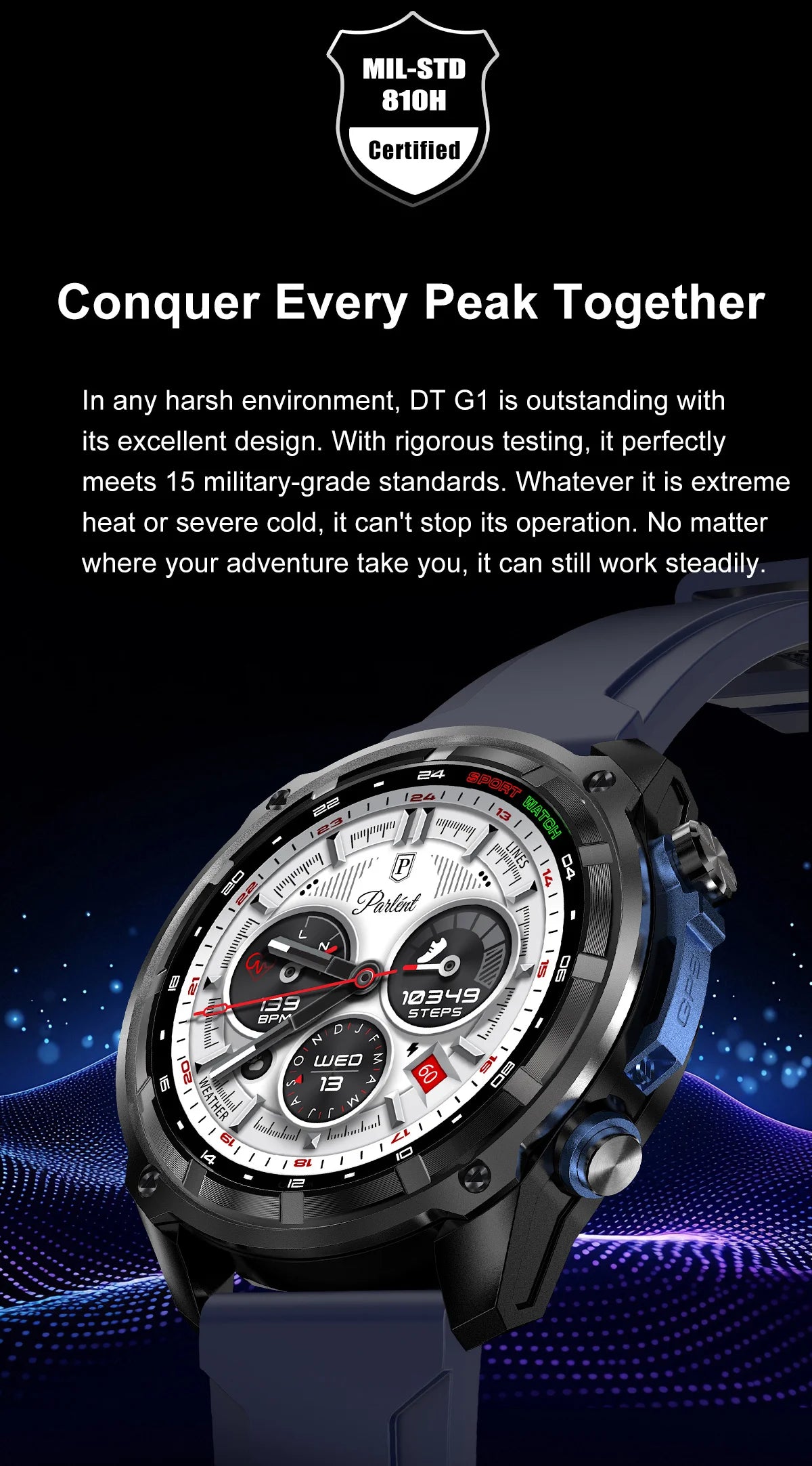 2026 New T-REX Pro Dual-Band AGPS Smartwatch Built-in Offline Map 10ATM Waterproof 30-Days Battery Compass Men Militray Watches - Magic Electronics