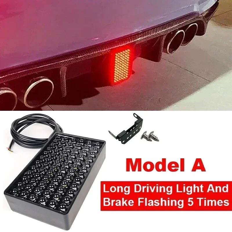 F1 Brake Light Rear Automotive Tail 3rd Stop Lamp Red Formula 1 Rear Fog Light with Flashing Warning Signal for SUV Motorcycle - Magic Electronics