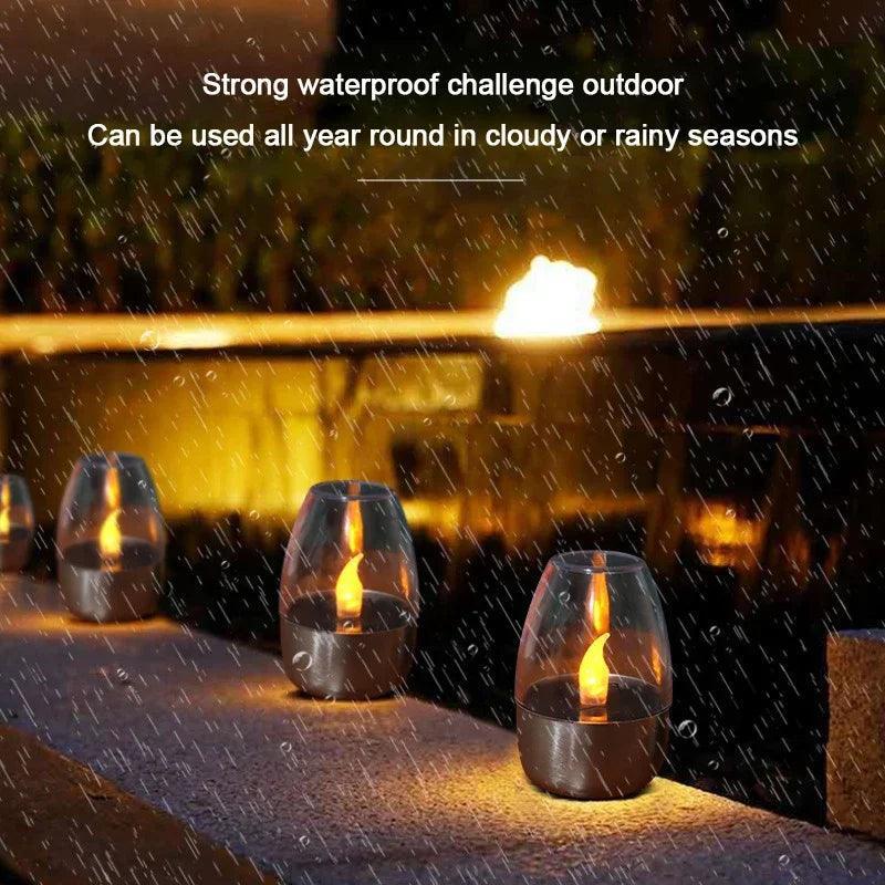 LED Solar Candles Light Flameless Rechargeable Night Light For Wedding Party Garden Decor Outdoor Waterproof Solar Candles Lamp Magic Electronics S7a62dfbc99fd425896571fca339a0136N