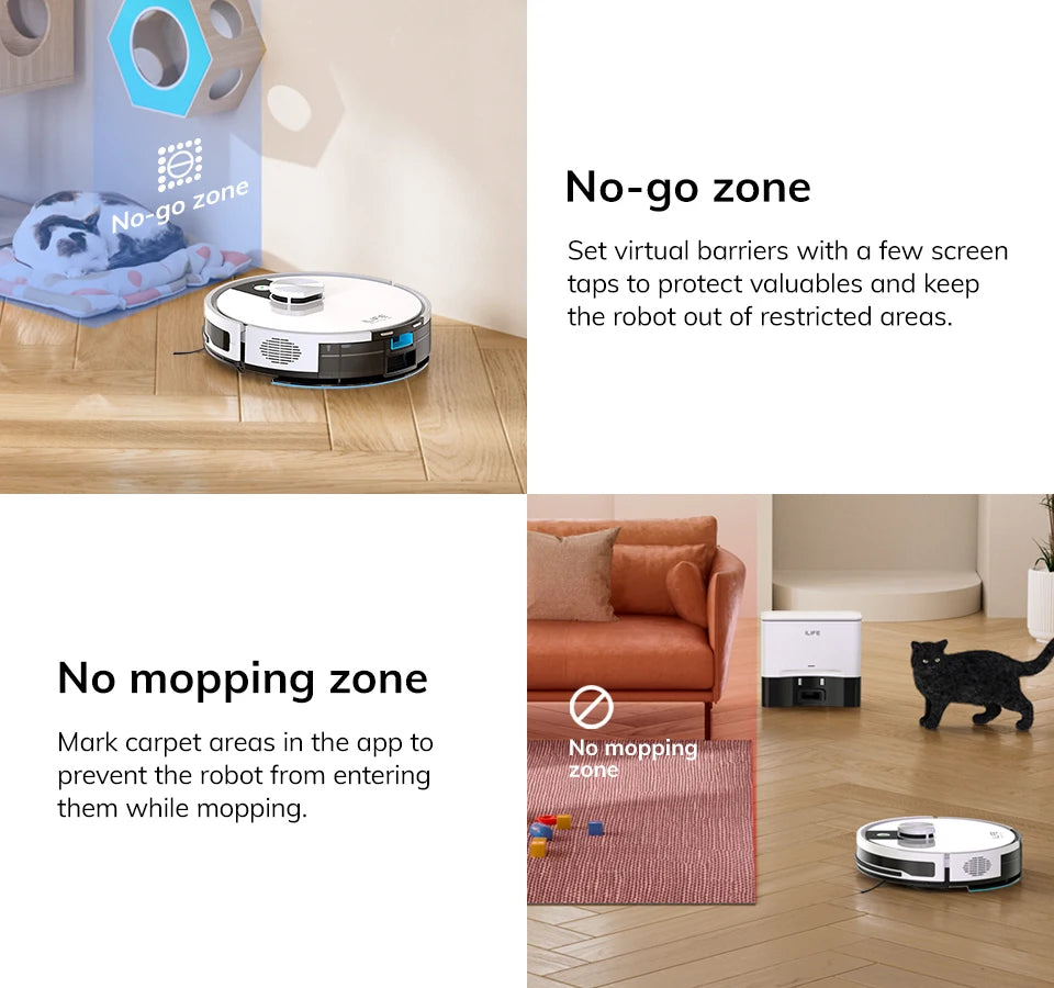 ILIFE A12 Pro Robot Vacuum and Mop Combo,LIDAR Navigation, self collection dust, 3000Pa suction, app/remote control Magic Electronics S7a66be610b244050927484be199610d2a
