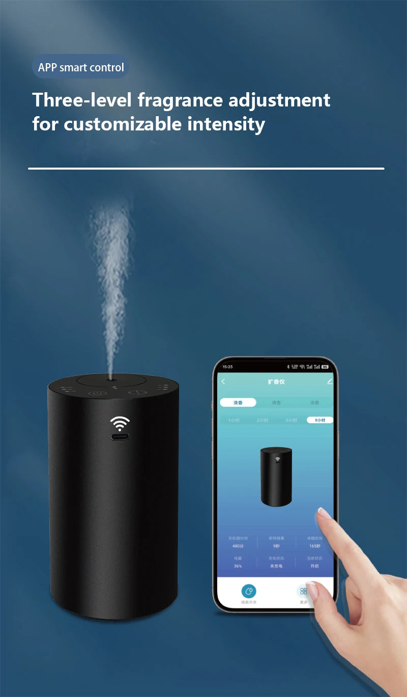 Portable Car Aroma Diffusers APP Connected Fragrance Smell Distributor Suitable for Office Home Car Fragrance Diffusers Magic Electronics S7b5cf38affda4c70a77a47725676f3c0I