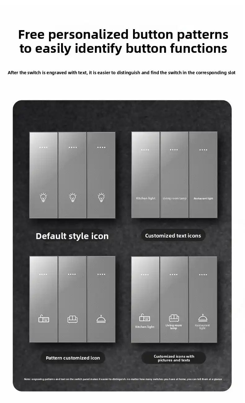 Zigbee Smart Switch Glass Panel Tuya Smart Home App Remote Control With Timer Function Voice Control Intelligent Button Switch - Magic Electronics