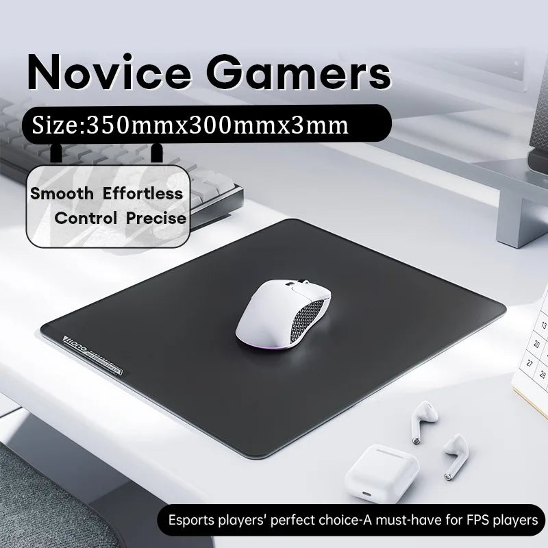LLANO Tempered Glass Gaming Mouse Pad Game FPS High Speed Smooth CSGO Waterproof and Sweat-proof Table Mat Games Dorm Gifts espo R2 Magic Electronics S7c979af539614cb2bd0f7989609d8134y R2