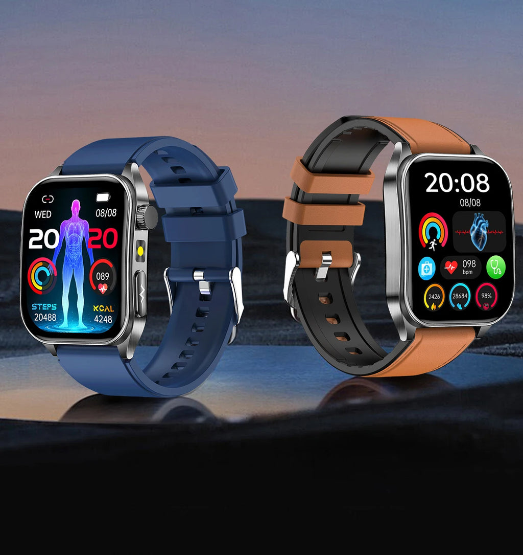 New Laser Treatment Three High Smart Watch Men ECG Heart Rate Uric Acid Health Tracker 1.95 inches Sapphire Glass SmartBracelet Magic Electronics S7e0012d77dc04ae79d0cf2b5b677629ad