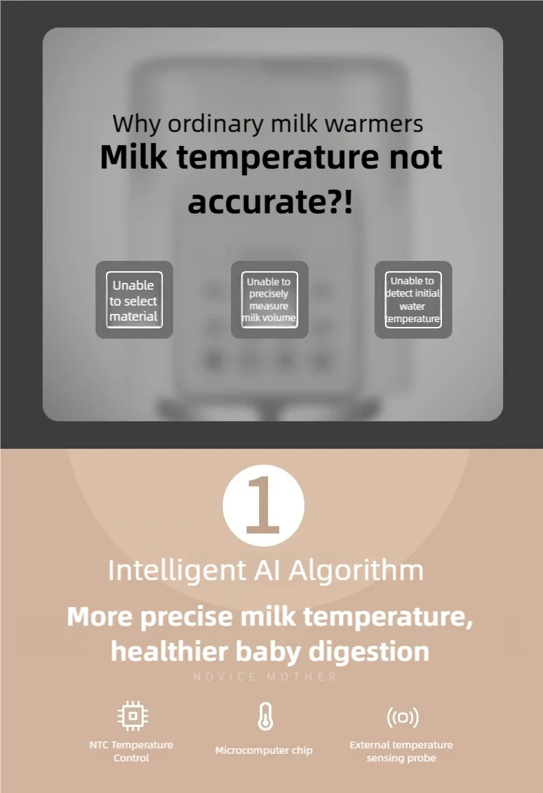 TINSOL Smart Milk Warmer Baby Bottle Thermos Multi-functional Quick Baby Products Breastmilk Warmer Bottle Sterilizer Magic Electronics S7e9e6001e04f48b6af9c3d036815af60p_f5aa9f9b-b117-47ab-bb26-9cca20a964a0