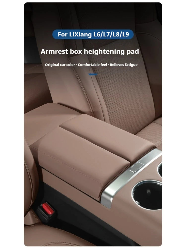 For Li Lixiang L6 L7 L8 L9 Car Armrest Box Protective Cover Ideal Armrest Box Height Increase Leather Scratch-Resistan Pad Magic Electronics S7f16ad77bb7542edb80ad61229fb651aD
