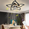 IRALAN Modern Ceiling Fans With LED Lights Remote Control Smart Switch Lotus Five Heads Ceiling Fan With Light Home-Appliance - Magic Electronics