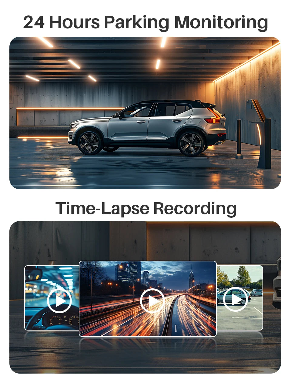 2K KAWA MINI 3 Pro Cameras for Car DVR Tiny Dash Cam 24 Parking Auto Video Recorder WiFi APP Voice Control Car dashcam - Magic Electronics
