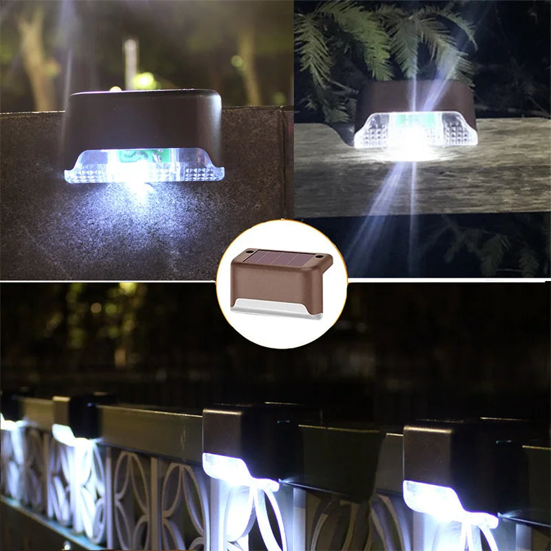 2/4/8/16 Pack Solar Deck Lights LED Waterproof Outdoor Solar Powered LED Step Lights For Decks Stairs Patio Yard Garden Decor - Magic Electronics