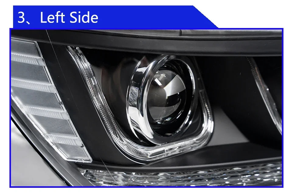 Auto Headlights Assembly For Fiat Freemont 2012-2014 Car Front Lamps Upgrade LED Double U Projector Lens Tool Accessories - Magic Electronics