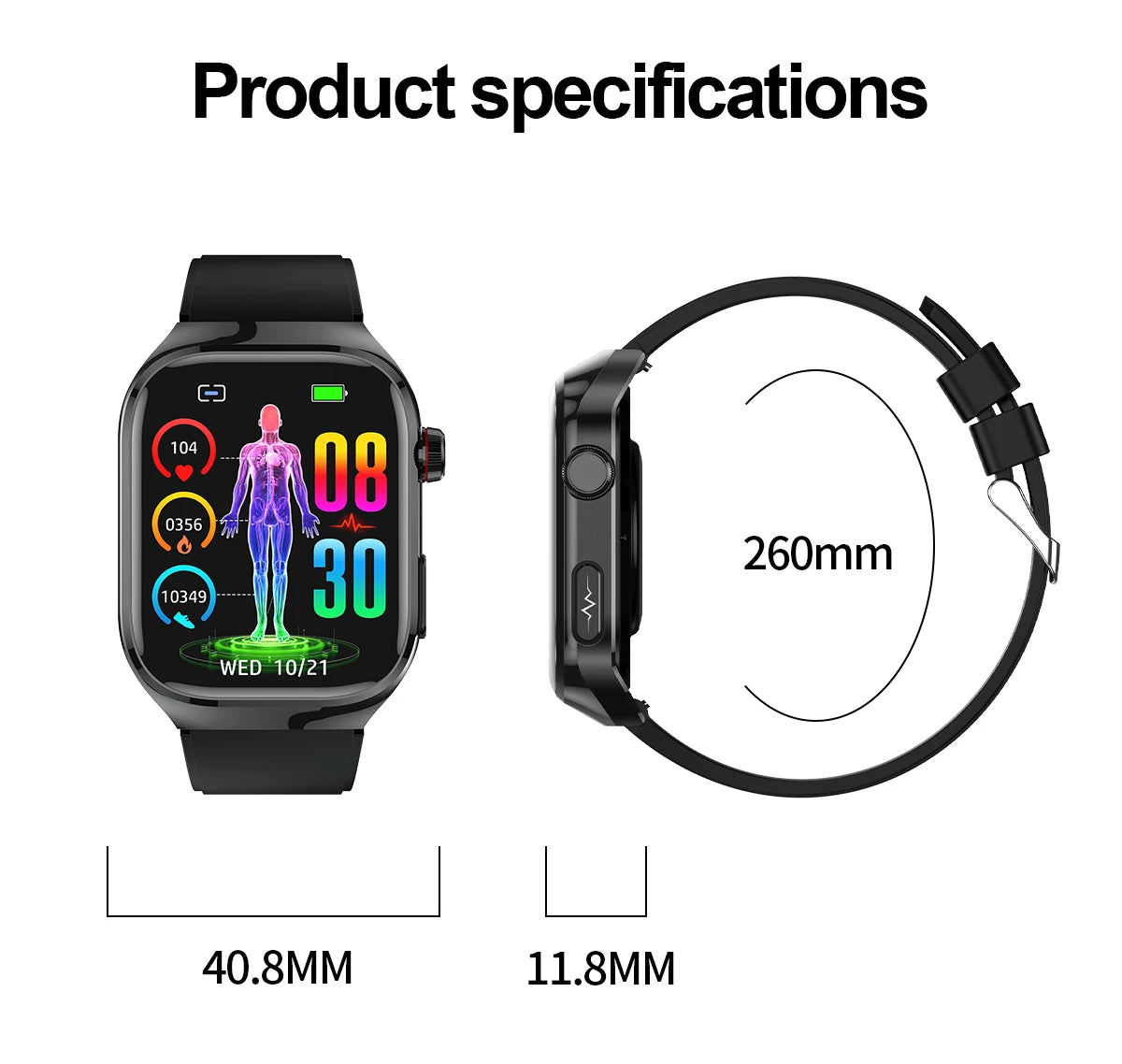 2025New Micro Physical Examination Smart Watch For Men Uric Acid Body Fat Five Organ Health Watches Bluetooth Call SmartBracelet Magic Electronics S80e42080431f4206b6a177322ae1e297k