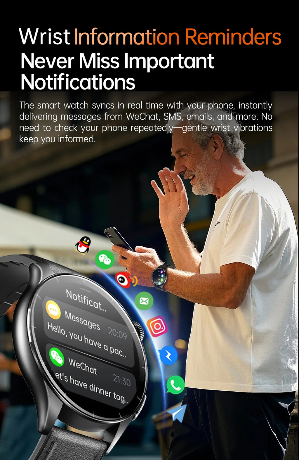New upgrade High end Analysis Health Smart Watch Sapphire screen ECG Uric Acid BP Blood Oxygen Body Fat HD Call NFC Smart Watch Magic Electronics S812a0b02ae494e35965ed49162b99615l