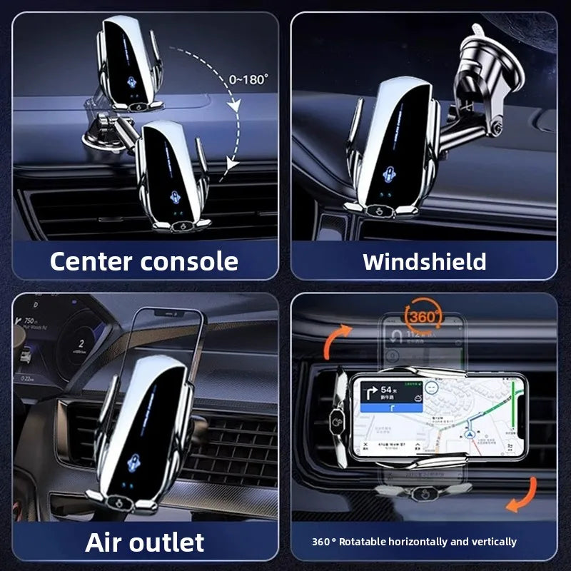 Wireless Charger For Car Mobile Cell Phone Holder Support For Mobile Car Mount Automotive Electric Induction Auto Clamping Magic Electronics S8172397ca4144cfc86ee70bc35a45b90q