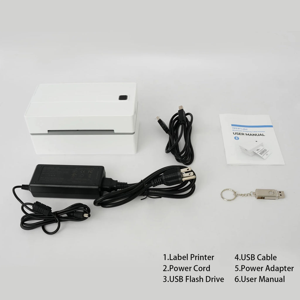 Thermal Label Printer Portable No Ink Required 203DPI 4x6 for Small Business Bluetooth USB High Speed Express Airway Bill Magic Electronics S81bde5f436be4c12bbe070812430be4d7
