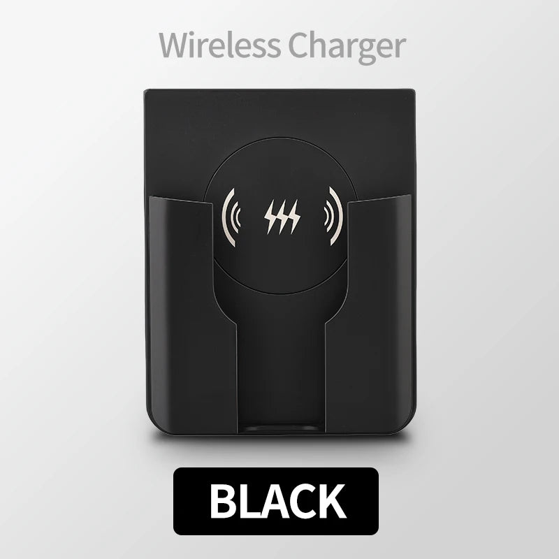 15W Wall Mount Wireless Charger, Qi Universal Fast Charging Panel for iPhone & Android, Flush AC 110–220V In-Wall Phone Charger Black Magic Electronics S822fda460876466ea51d7d3196a8c9ceY Black