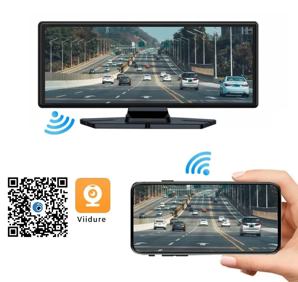 10.26 Inch 4K 3840*2160P Car Dvr Carplay Android-Auto Dash Cam Cabin GPS 5G WIFI FM BT Dual Lens Camera Dashcam Drived Record Magic Electronics S8367ea03357741edbb4b761b0606e3863
