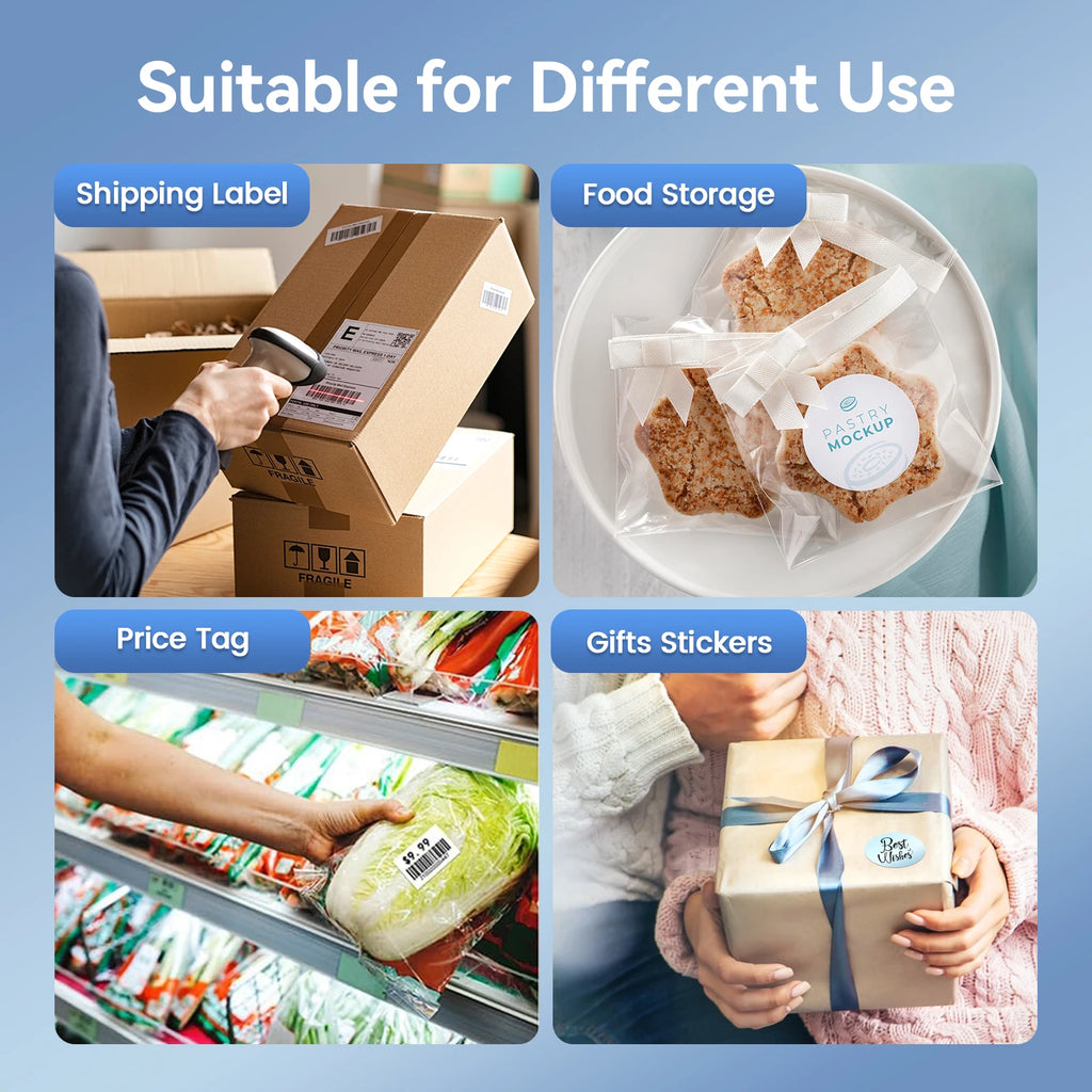 Thermal Label Printer Portable No Ink Required 203DPI 4x6 for Small Business Bluetooth USB High Speed Express Airway Bill Magic Electronics S83b2d1d5a2c4448f9c1bb30264a1cd1bK