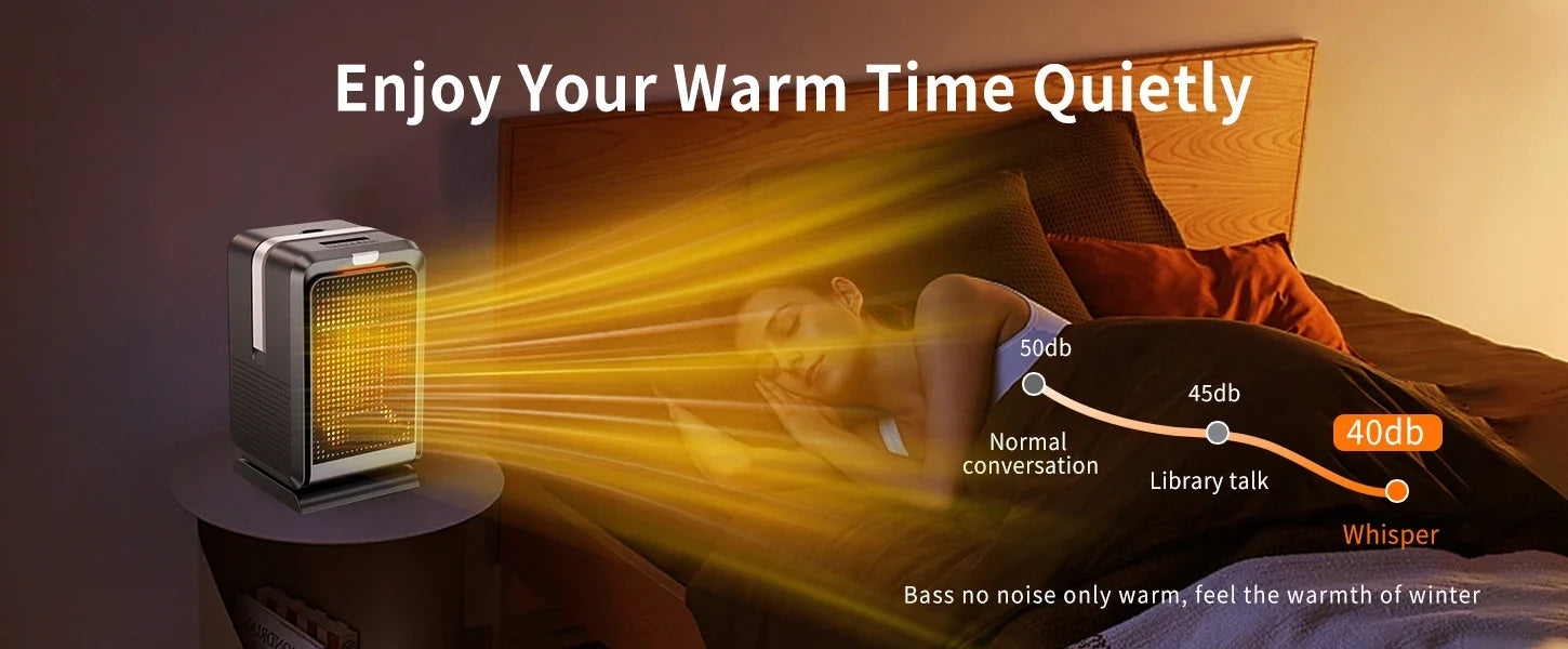 Portable Desktop PTC quick heating shaking head electric both cooling and heating small household With Remote Control 1000W - Magic Electronics