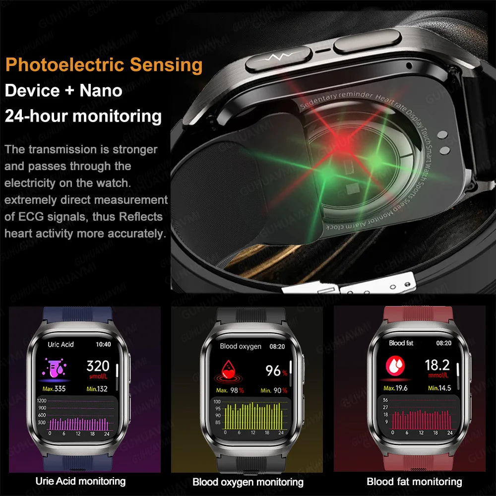 2026 New Upgrade AI Diagnostic Airbag Precise Blood Pressure Health SmartWatch Uric Acid ECG Blood lipids Smartwatch Men Women Magic Electronics S8429837eb99142448d8a1bfca29b7321j