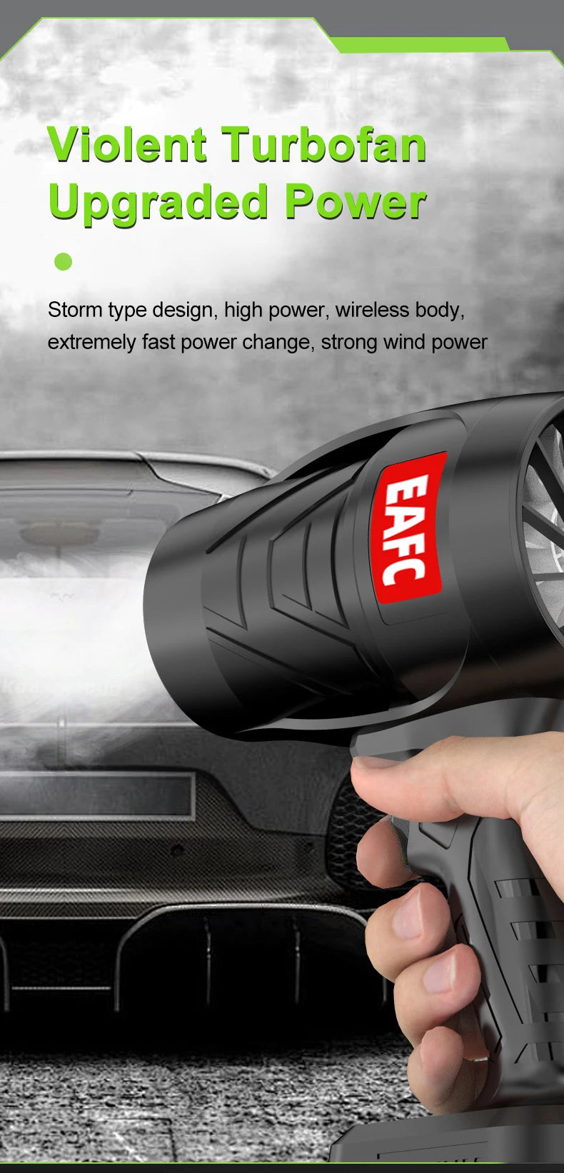 EAFC Turbo Fan Violent Air Gun Thrust Stepless Speed High Power Turbofan Leaf Blower Handheld Jet Fan With 21V Battery Magic Electronics S843af9101133411b910d8d821fb94e55G
