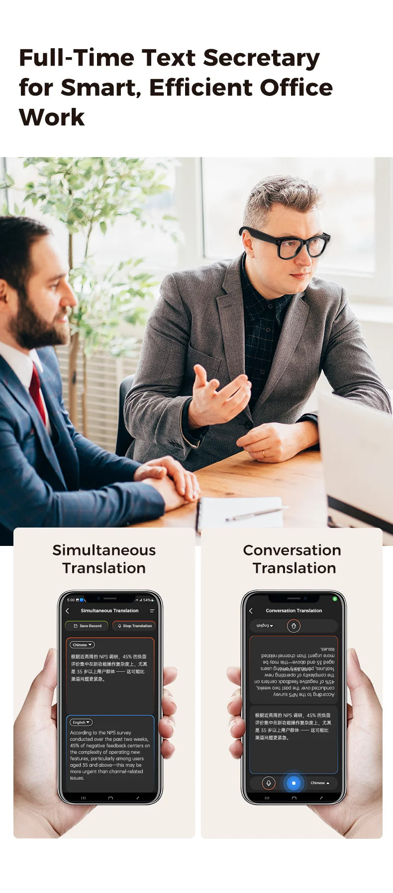AI Smart Glasses with Camera 1200P M02 Ultra ChatGPT Voice Control 32GB Real-time Translation 3600mAh Charging Case Sunglasses Magic Electronics S846bf4467517414183342bbc977b4130t