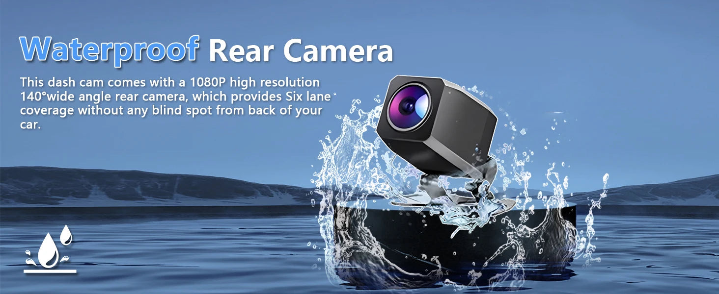 Kocam 4K UHD Dash Cam WiFi Car DVR Front and Rear Dual Lens Auto Car Camera with Night Vision 24H Parking Monitor Black Box - Magic Electronics