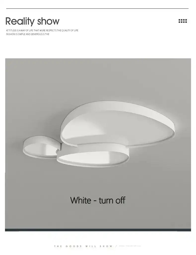 Modern Living Room LED Ceiling Lights Nordic Home Decor Indoor Bedroom Lamp Black White AC 90-260V Ceiling Chandeliers Lighting - Magic Electronics