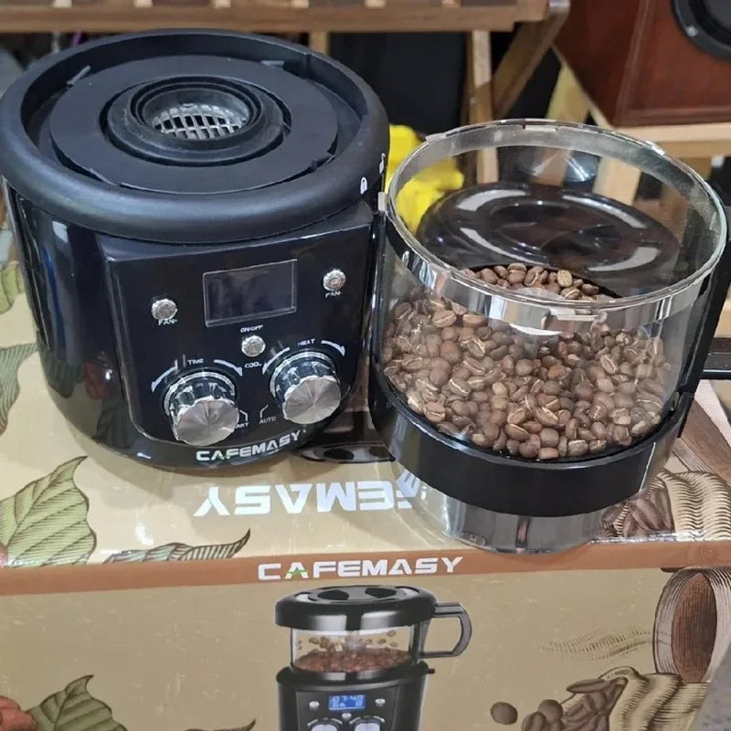 CAFEMASY 80-100g Home Coffee Roaster Electric Mini No Smoke Coffee Beans Baking Roasting Machine 110-240V Coffee Bean Roaster Magic Electronics S857c4f134d4d46378021b3e7616f3215A