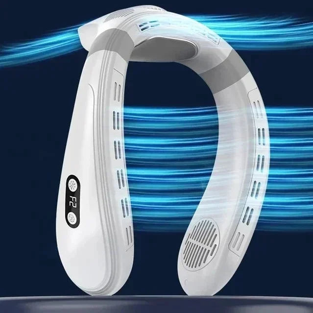 View details for New Neck Air Conditioner Portable Neck Fan Rechargeable Semiconductor Cooling Bladeless Fan Outdoor Personal Fan Wearable New Neck Air Conditioner Portable Neck Fan Rechargeable Semiconductor Cooling Bladeless Fan Outdoor Personal Fan Wea