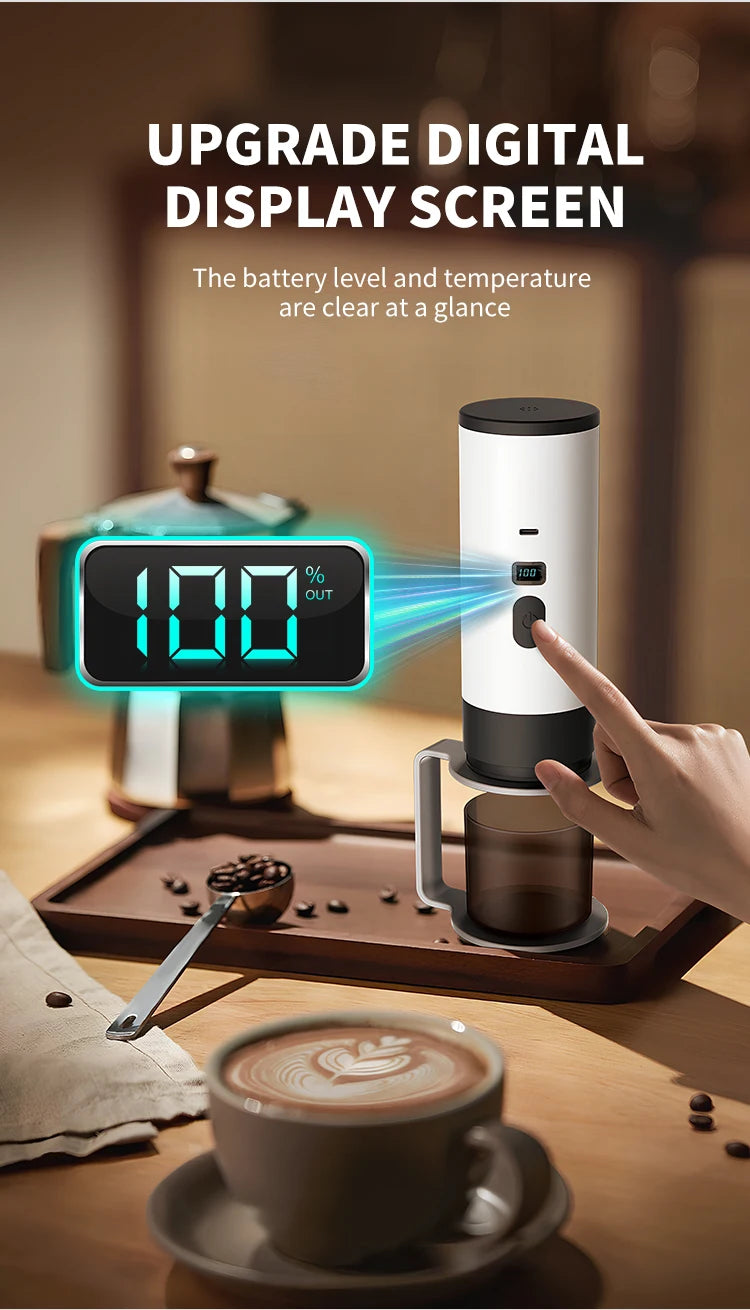 Portable Wireless Charging Coffee Machine 15BAR Multi-function 3 in 1 Fully Automatic Heating Overflow Capsule Coffee Machine Magic Electronics S85ea1146232f47d29956cd1932a5d996X