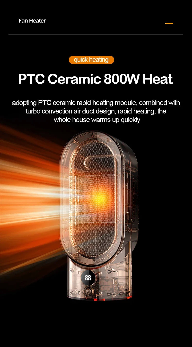Desktop bedroom electric heater, office small heater, household heater, heating artifact, indoor heater - Magic Electronics