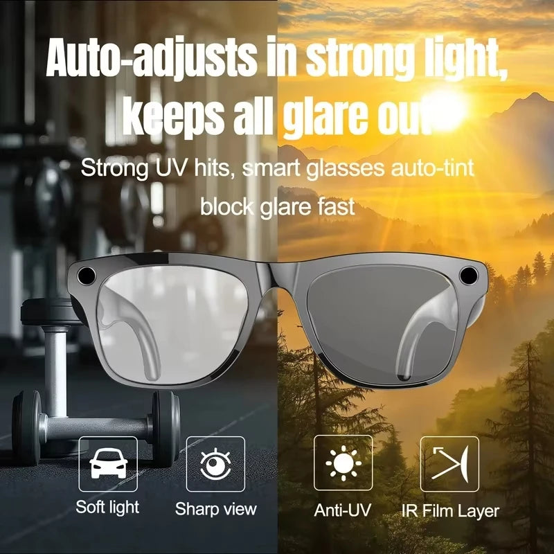 Lenovo 8K HDSmart AI Glasses With 100mp Camera Chat GPT Touch Sport Sunglasses Bluetooth Calling Music Player For Men Women Gift Magic Electronics S87eedc5929ce4b22bfe6ef6279f39e18u