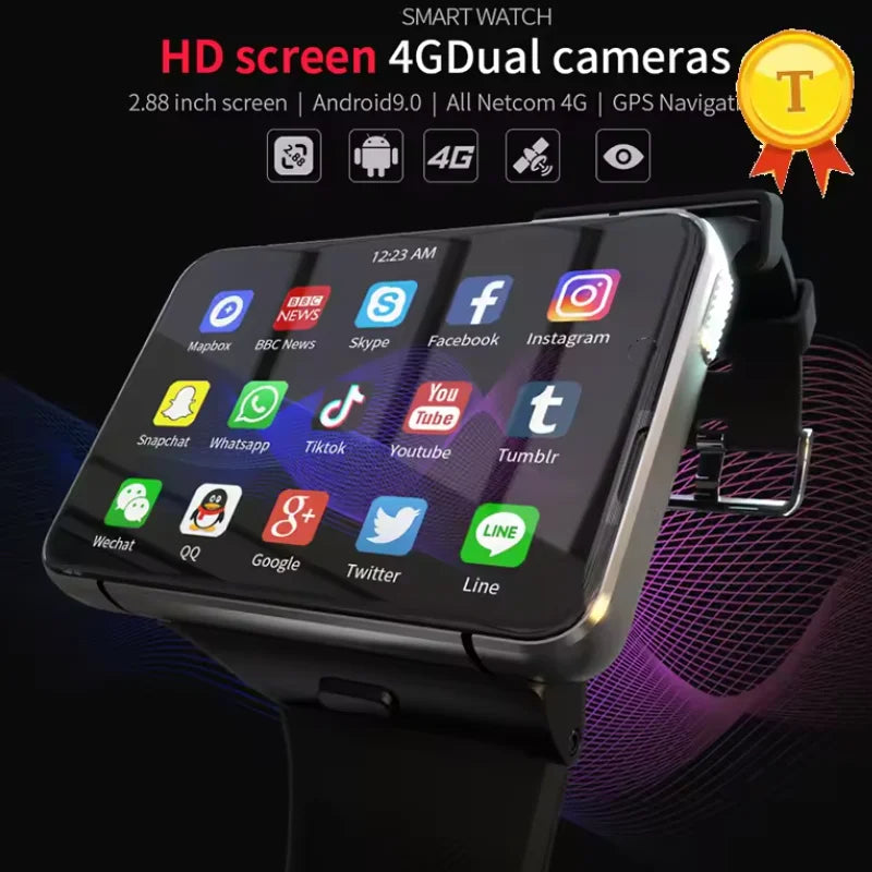 DM100 4G LTE 2.86" Android Smart Watch Android 7.1 OS Phone Watch 32 ROM 5MP Camera 480*640 Screen 2700mah Battery Smartwatch Magic Electronics S888f2c73108c46e8b811ece46c8e8a2bp